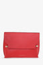 Strathberry Red Leather Chain Shoulder Bag