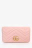 Gucci Pink Calfskin Matelasse GG Marmont Mini Bag