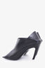 Balenciaga Black Leather Quadro Square Toe Foldable Heel Mule Size 41