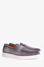 Santoni Grey Suede Atlantis Loafers Size 10.5 Mens