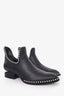 Alexander Wang Black Leather Studded Heeled Boots Size 40