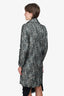 Marni Black/Blue Tweed Coat Size 42