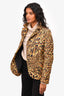 Maison Margiela Yellow Printed Light Puff Jacket Size 38