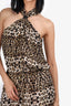 A.L.C. Leopard Silk Keyhole Dress Size S