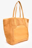 Loro Piana Mustard Yellow Shearling/Leather Large 'Sesia' Tote Bag