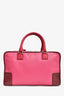 Loewe Pink Duo-Toned Amazona Top Handle With Strap