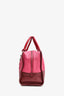 Loewe Pink Duo-Toned Amazona Top Handle With Strap