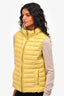 Weekend Max Mara Yellow Thin Puff Vest Size 8