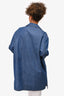 Gucci Blue Denim Oversized Sun Detail Oversized Shirt Size 46