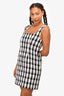 Maje Black/White Sleeveless Square Neck Dress Size 40