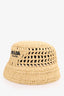 Prada Beige Raffia Bucket Hat