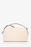 Toteme Cream Grain Leather T-Lock Top Handle Bag