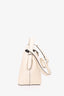 Toteme Cream Grain Leather T-Lock Top Handle Bag