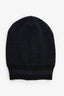 Balmain Black/Blue Merino Wool Beanie