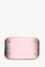 Prada Pink/Black Ombre Leather Small 'Panier' Bucket Bag