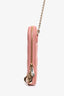 Christian Dior Pink Cannage 'Call'in'Dior Phone Chain Pouch