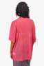 Dries Van Noten Pink Squiggly Top + Skirt Set Size L