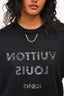 Louis Vuitton Black Logo Chain Detail Crewneck Shirt Size XL