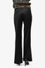 Gucci Black Wool/Silk Wide Leg Trousers Size 44