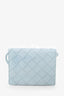 Bottega Veneta Light Blue Intrecciato Card Case on Strap