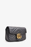 Gucci Black Chevron Leather Marmont Super Mini Crossbody