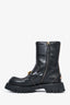 Gucci Black Leather Horsebit Chunky Boots Size 39