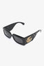 Gucci Black Acrylic Rectangle Sunglasses