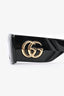 Gucci Black Acrylic Rectangle Sunglasses