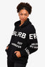 Burberry Black Logo Hoodie Size M