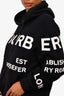 Burberry Black Logo Hoodie Size M