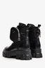 Prada Black Leather/Re-Nylon Monolith Platform Boots with Pouch Size 38