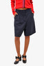 Weekend Max Mara Navy Bermuda Shorts Size 8