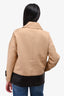 Jason Wu Beige Cotton Leather Toggle Closure Jacket Size 10 (As Is)