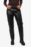 Agolde Black Leather Pants Size 28