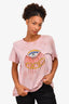 Raquel Allegra Pink Graphic T-Shirt Size 2