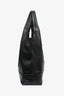 Ferragamo Black Leather Cutout Detail Tote with Pouch