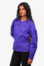 Louis Vuitton Purple Bow Detail Windbreaker Size 38