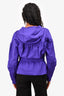 Louis Vuitton Purple Bow Detail Windbreaker Size 38