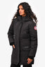 Canada Goose Black Down Trillium Fur Hood Parka Size XS