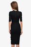 Veronica Beard Black Gold Button Midi Dress Size XS