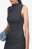 Enza Costa Grey Ribbed Dress Size X-Small