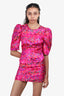 Camila Coelho Pink Embroidered Dress Size Small