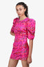 Camila Coelho Pink Embroidered Dress Size Small