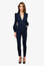 Zimmermann Navy Long Sleeve Jumpsuit Size 0