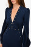 Zimmermann Navy Long Sleeve Jumpsuit Size 0