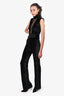 Galvan London Black Velvet Jumpsuit Size 2