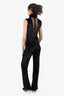 Galvan London Black Velvet Jumpsuit Size 2