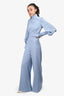 Emilia Wickstead Blue Long Sleeve Jumpsuit Est. Size XS