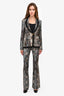 Smythe Snake Print Print Blazer Size 2 & Pant Set Est. Size XS