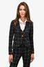 Smythe Navy/Yellow Plaid Blazer Size 2